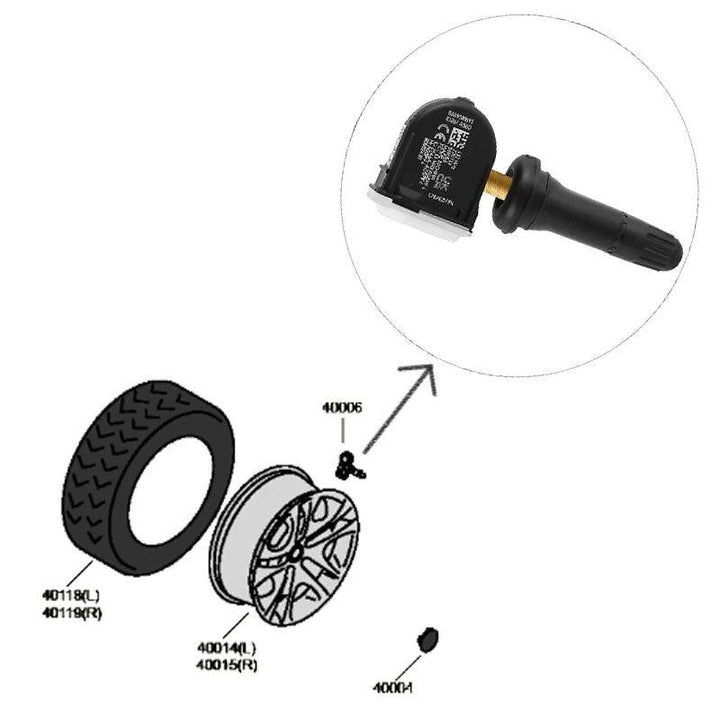 Tire Pressure Sensor for ZEEKR X and ZEEKR 001